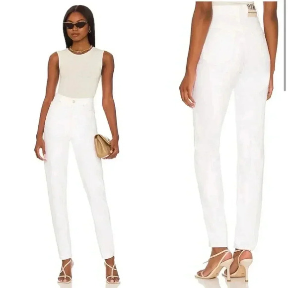 NEW Mother Snacks High Waist Twizzy Skimp Jeans Sticky Rice size 27 - Picture 1 of 13